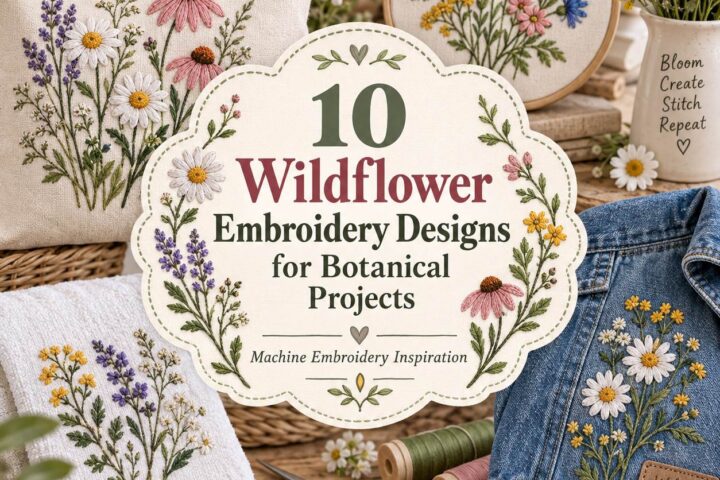 10 Wildflower Embroidery Designs for Botanical Projects