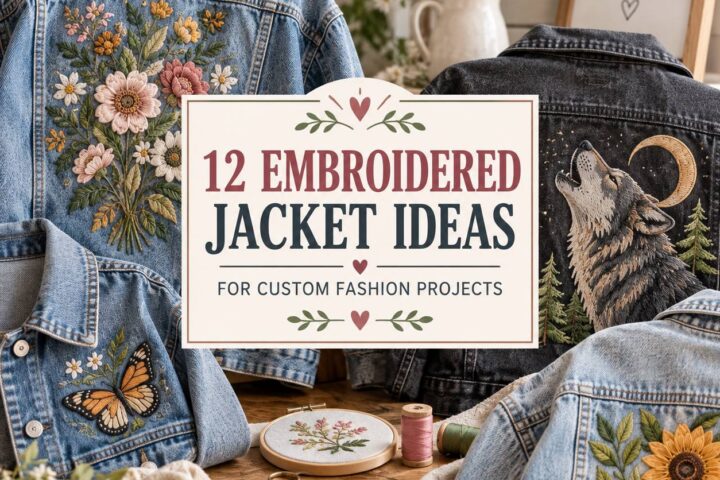 12 Embroidered Jacket Ideas for Custom Fashion Projects