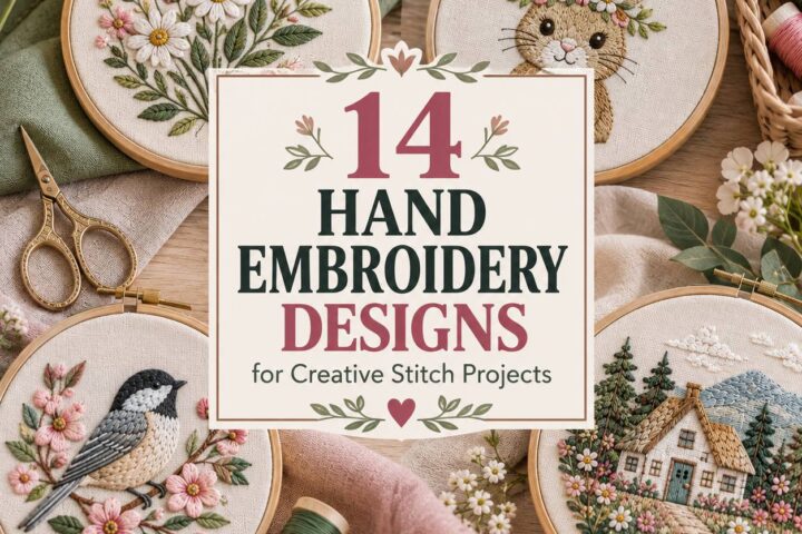 14 Hand Embroidery Designs for Creative Stitch Projects