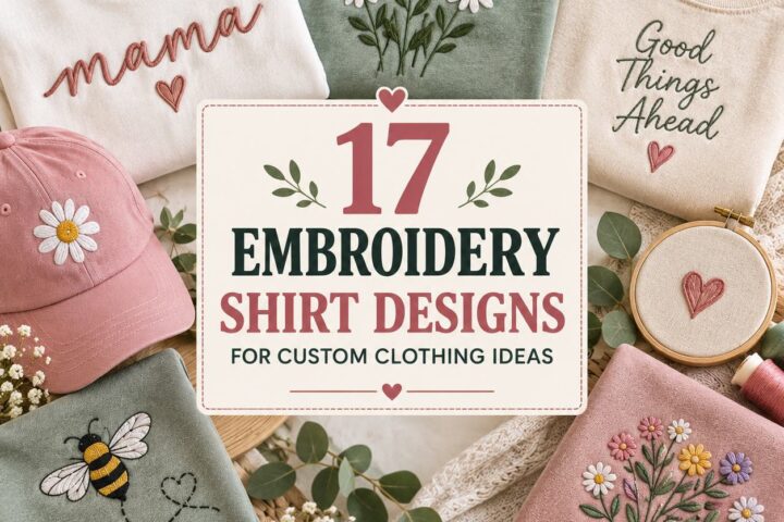 17 Embroidery Shirt Designs for Custom Clothing Ideas