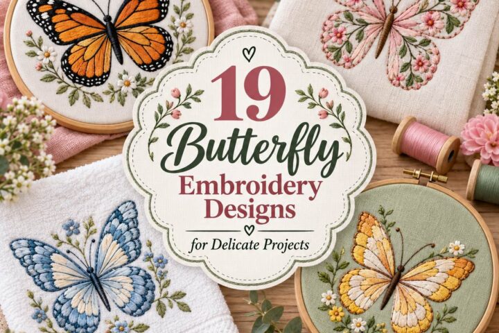 19 Butterfly Embroidery Designs for Delicate Projects