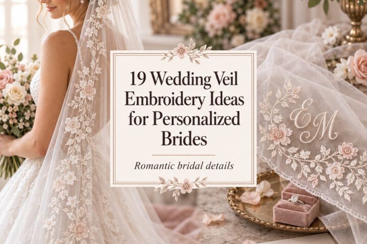 19 Wedding Veil Embroidery Ideas for Personalized Brides