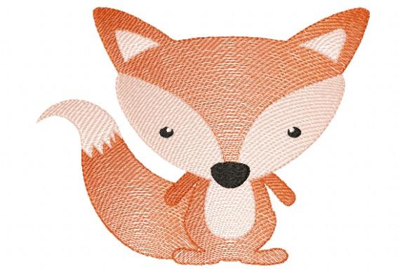 Baby fox embroidery design for baby embroidery ideas for clothes with woodland theme