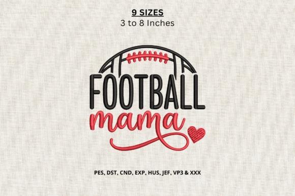 Embroidery sweatshirt ideas featuring Football Mama machine embroidery design with football and heart