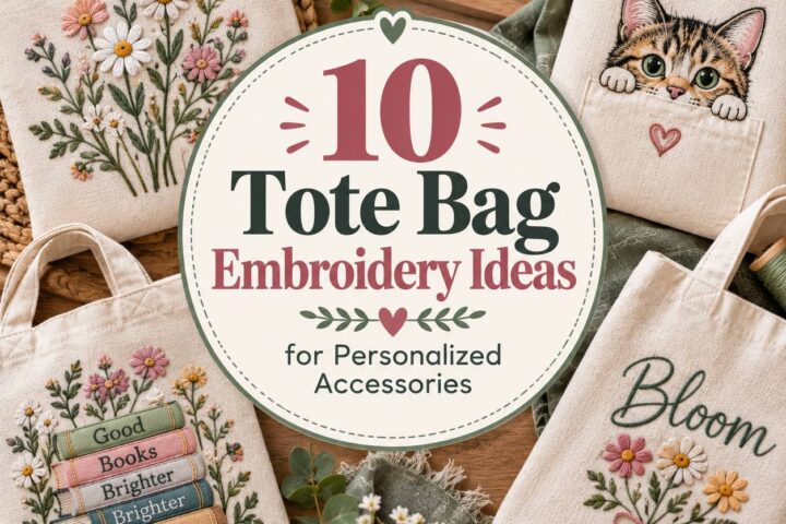 10 Tote Bag Embroidery Ideas for Personalized Accessories