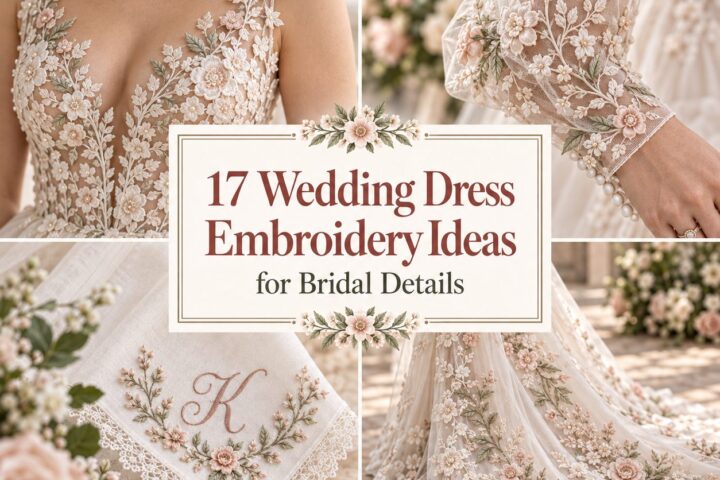 17 Wedding Dress Embroidery Ideas for Bridal Details