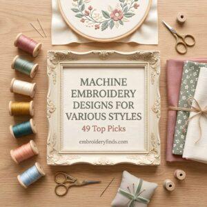 49 Machine Embroidery Designs for Every Style