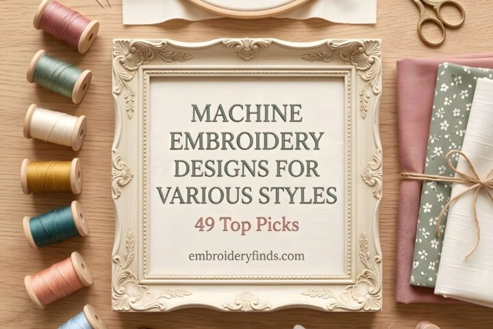49 Machine Embroidery Designs for Every Style