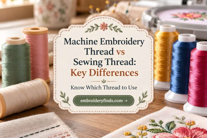 Machine Embroidery Thread vs Sewing Thread Key Differences